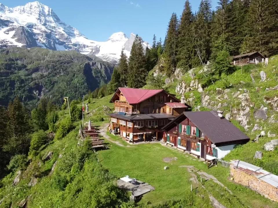ホテル Berggasthaus Tschingelhorn シュテッヘルベルク エクステリア 写真